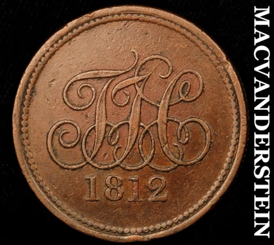 Great Britain: 1812 Tredegar Iron Co. One Penny Token - Scarce  #F9115 - Image 1 of 2