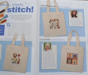 Cross Stitch Chart Only - Doggie Themed Motifs For Mini Tote Bag - Picture 1 of 1