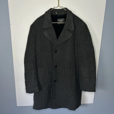 Vtg. BOTANY 500 Wool Nylon Men’s Coat Dark Gray Size XL - Winter Jacket Made USA - Image 1 of 4