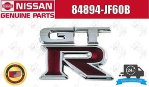 Nissan OEM Rear Emblem Badge 84894-JF60B for R35 GT-R Genuine - Picture 1 of 12