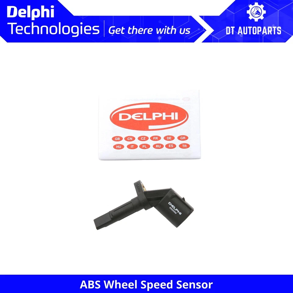 For 2009-2015 Audi A4 Quattro ABS Wheel Speed Sensor Delphi 2010 2011 2012 2013 - Image 1 of 4