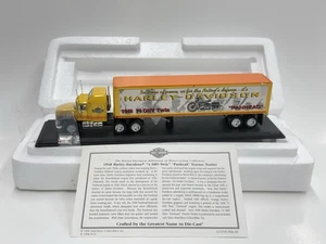 Matchbox 1:100 Scale 1948 Harley Davidson 74 OHV-Twin "Panhead" Tractor Trailer - Picture 1 of 7