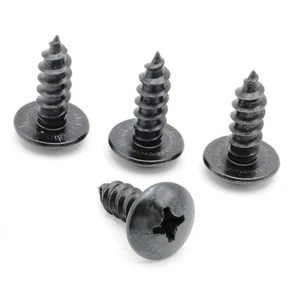Stainless Screws for Chevrolet Tahoe License Plates (Set of 4, Black) - Picture 1 of 8