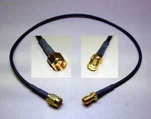 WLAN Kabel RG 174U SMA-Stecker/SMA-Buchse 35cm (M9100) - Picture 1 of 1