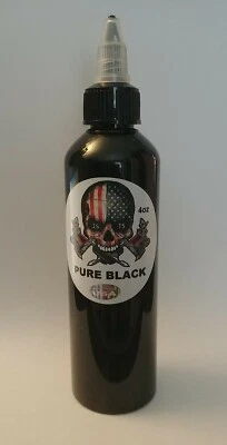 Black Tattoo Ink Made In USA ISTS Pure Black 4oz,compare to moms intenze