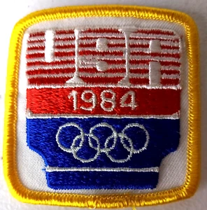 Parche bordado de los Juegos Olímpicos de Verano 1984 Los Ángulos EE. UU. 2-1/2 x 2-1/2 - Imagen 1 de 4