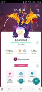 Pokemon Shiny Gigantamax Charizard Go - Picture 1 of 2