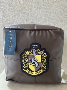 Harry Potter Crest 12” Cube Bean Bag Foot Rest Chair Seat Houses Gryffindor - Picture 1 of 6