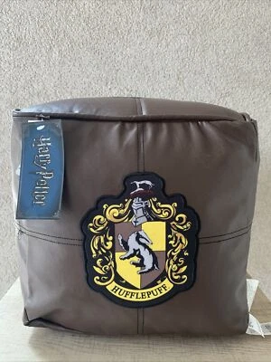 Harry Potter Crest 12” Cube Bean Bag Foot Rest Chair Seat Houses Gryffindor - Image 1 of 4