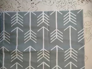 Premier Prints Fabric Gray Arrows Cotton Home Decor Remnant 16" L x 57" Wide - Picture 1 of 4
