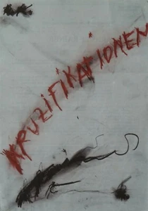 Arnulf Rainer Ausstellungsplakat, handsigniert - Bild 1 von 5