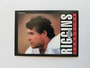 JOHN RIGGINS 1985 TOPPS FOOTBALL #189 WASHINGTON REDSKINS - Picture 1 of 2