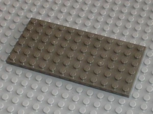 LEGO OldDkGray Plate 6 x 12 ref 3028 / set 10221 7166 7190 4511 4402 4534 4535.. - Picture 1 of 1