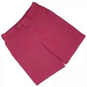 Lands End Shorts 34 hellrot Herren Gr. Größe flach vorne kurz Chino Baumwolle 190396 - Bild 1 von 12