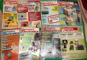 (8) Issues Elementary Electronics '75 & '76 Good Cond. - Picture 1 of 6