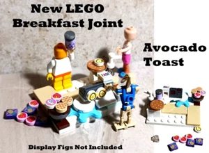 New LEGO Breakfast Joint Printed Food Pineapple FRUIT Avacado Avocado Toast Waff - Picture 1 of 3