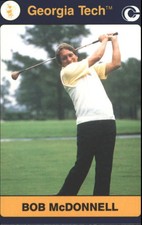 1991 Georgia Tech Collegiate Collection Multi-Sport Card #110 Bob McDonnell GOLF