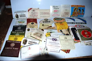 #2 Botella de vino de colección años 70 100+ etiquetas europeas americanas coleccionadas África Sauvignon - Imagen 1 de 16