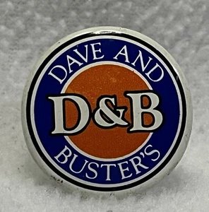 Vintage Dave And Buster's D&B Pin Pinback Button - Picture 1 of 2
