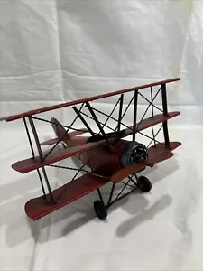 Vintage Metall Modellflugzeug rustikal zum Aufhängen - Bild 1 von 7