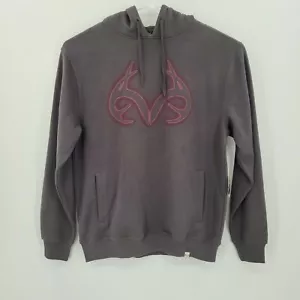 Realtree Men's Pullover Hoodie Charcoal Large - Picture 1 of 10