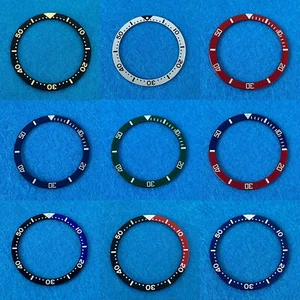 39mm Aluminum Flat Literal Watch Bezel Insert Ring for Mens WristWatch Parts - Picture 1 of 27
