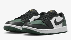 Jordan 1 Retro Low Golf Noble Green Toe - UK 9.5 US 10 - New In Box - Picture 1 of 11