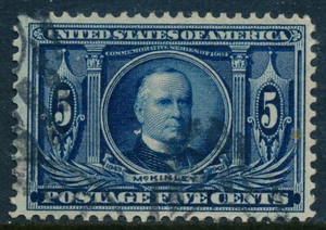 US Stamp Scott 326, 5c blue Louisiana Purchase VF Used, Value $25.00 - Picture 1 of 2