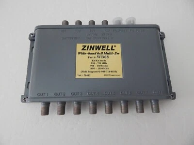 ZINWELL WB-68 WIDE-BAND 6X8 MULTI-SWITCH FOR Ka/Ku DISH ANTENNA - Image 1 of 4