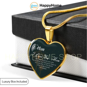 Premium Heart Necklace Mother's Day Gift For Mom To My Mom I Love You -N436 - Picture 1 of 14