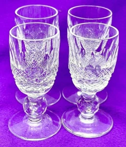 4 Waterford Kristall Colleen Likör Gläser 3,25" kurzer Kugelstiel 1. 7/8" Durchmesser - Bild 1 von 10