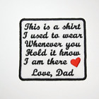 Personalized Embroidered Memory Patch, Iron On Memory Patch, This Is A Shirt I