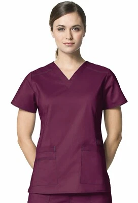 Blusa Médica Wonder Wink Wonder Flex Para Mujer Cuello en V 6108A ELIGE COLOR Y TALLA NUEVA Foto 1 de 4