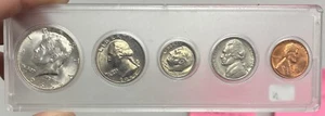 1965 US Silver Homemade Mint Set Coins In Plastic Holder MS - Picture 1 of 10