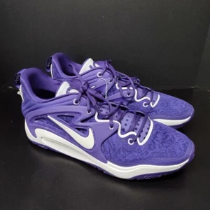 SIZE 17.5 Nike KD15 TB Promo Court Purple White RARE DX6648-500 - Picture 1 of 6