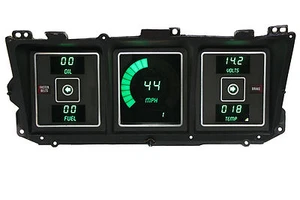Camión Ford 1973-1979 panel de tablero digital medidores LED verdes hechos en EE. UU. - Imagen 1 de 8