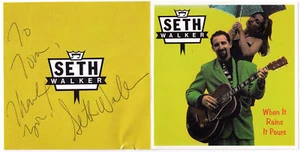 Seth Walker When It Rains It Pours debut CD signed autographed Austin TX blues - Bild 1 von 1