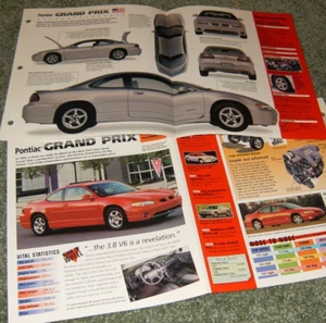 1999 GRAND PRIX GT GTP SPECS INFO POSTER BROCHURE 97-03 SUPERCHARGED SILVER - Picture 1 of 1