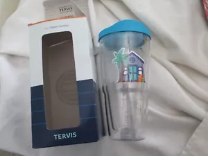 Tervis tumbler 24 ounce new colorful curacao house - Picture 1 of 2