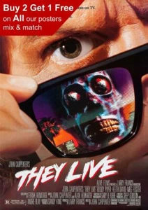 They Live 1988 Filmplakat A5 A4 A3 A2 A1 - Bild 1 von 3