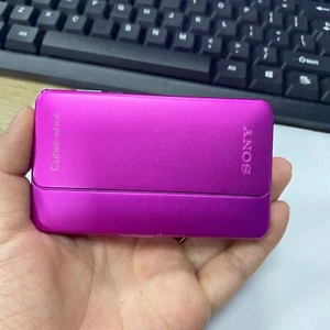 SONY Cyber-Shot DSC-TX10 Digital Camera w/Battery Charger SD Card English PINK - Picture 1 of 7