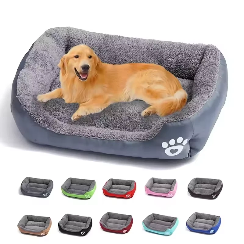 Washable Pet Calming Bed Cat Puppy Large Dog Sleep Warm Soft Plush Comfy Cushion - image 1 of 4