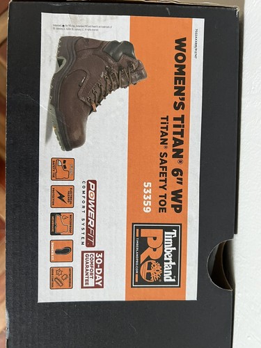 Stivali da lavoro Timberland Pro Titan donna taglia 8M pelle marrone punta in lega