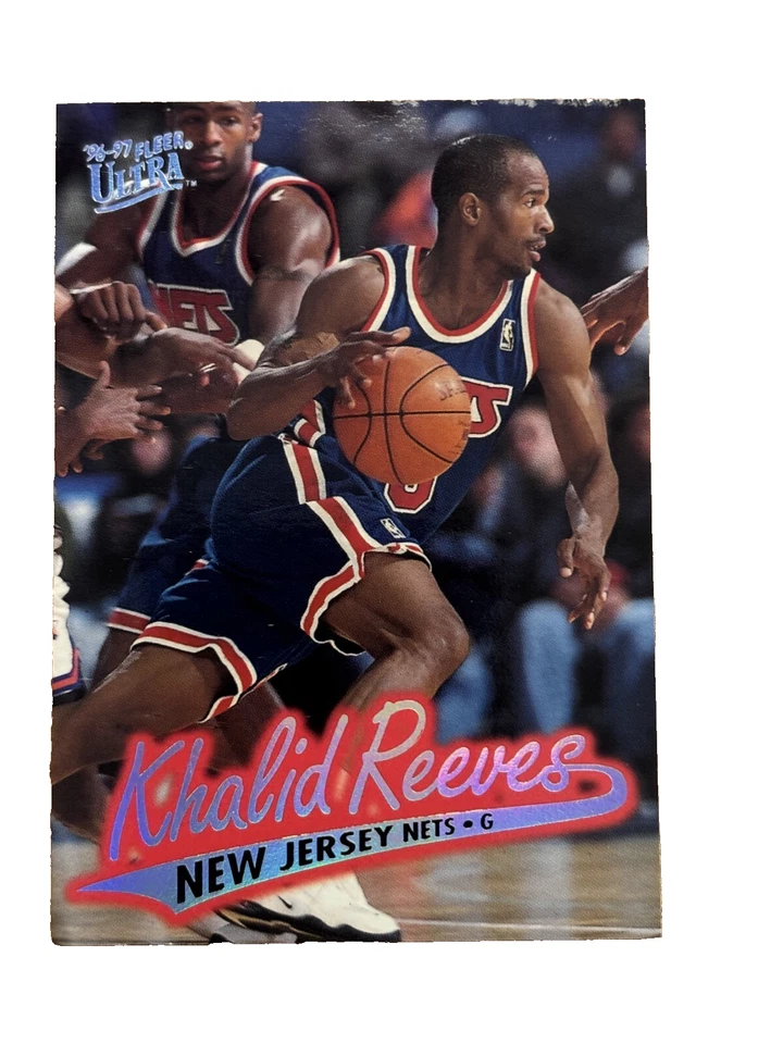 Excellent: Vintage 1996-97 FLEER ULTRA Khalid Reeves New Jersey Nets Card - Image 1 of 2