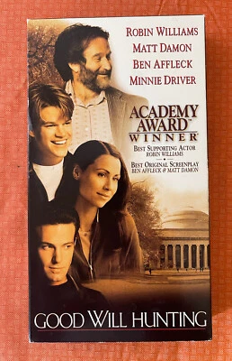 Good Will Hunting Matt Damon Robin Williams Ben Affleck, Minnie Driver 1997 VHS  - Image 1 of 4