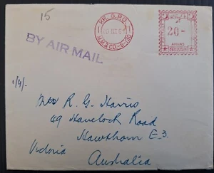 1961 Pakistan Cover with 20A Meter cancel KR GPO to Australia - Picture 1 of 2