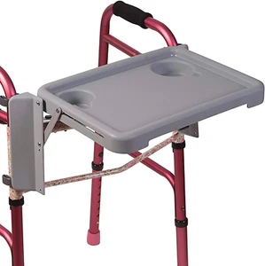 DMI Walker Tray, Rollator Tray, Mobility and Walker Accessory Tray Table Fits Mo - Picture 1 of 12