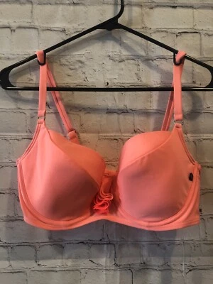 Nuevo sujetador con aros La Vie en Rose flor de melocotón talla D+ precio de venta sugerido por el fabricante 43 USD Foto 1 de 4