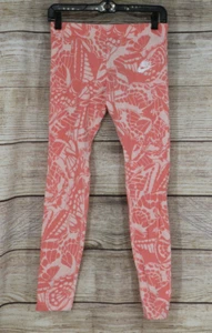 Nike Girls Youth Size XL Pull On Tight Fit Athletic Leggings Pink - Picture 1 of 7