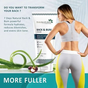 7DAYS Back & Bum Cream - 100g Dark Spots and Body Acne, hydrate tighten the skin - Picture 1 of 10